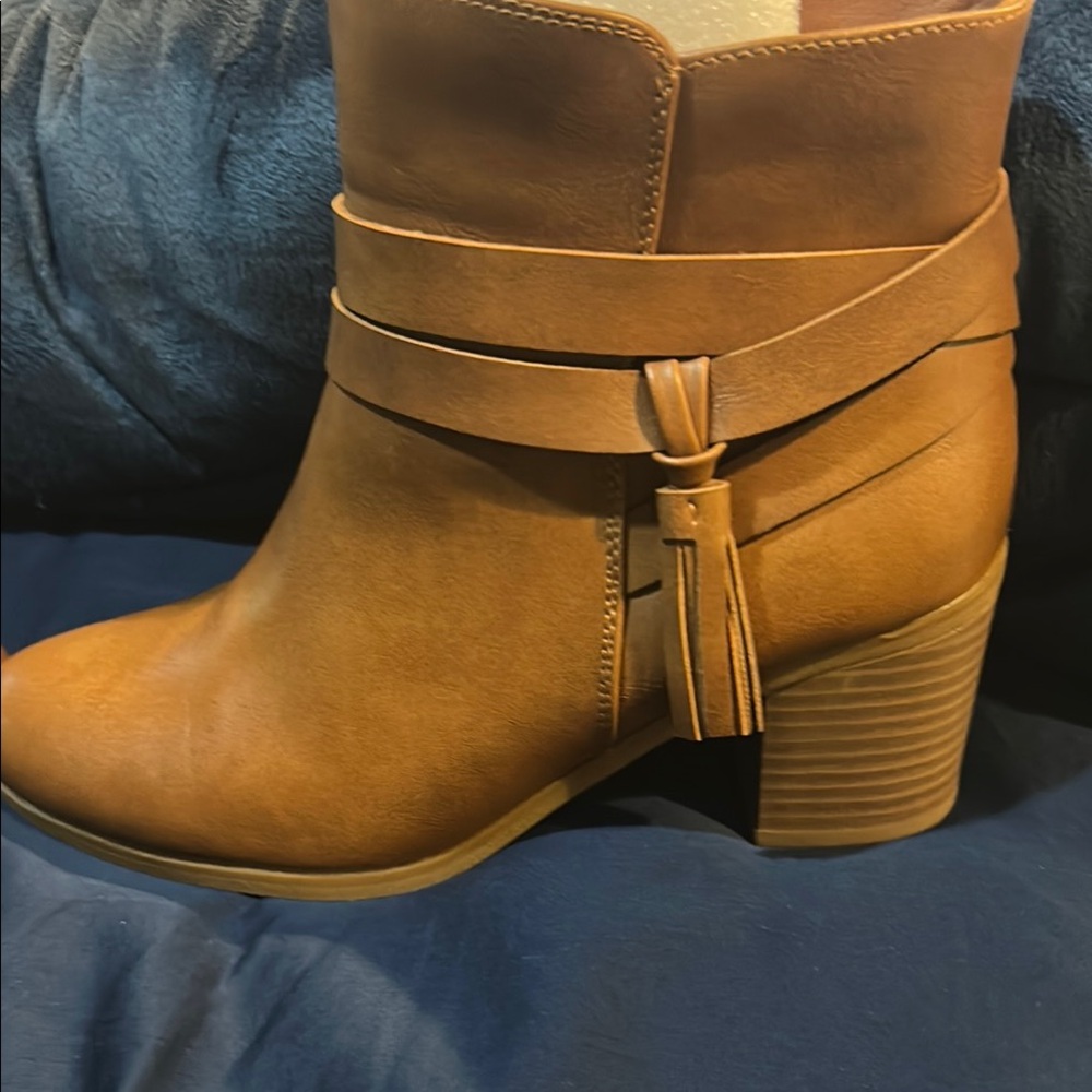 Style & Co. Cognac Ankle Boots